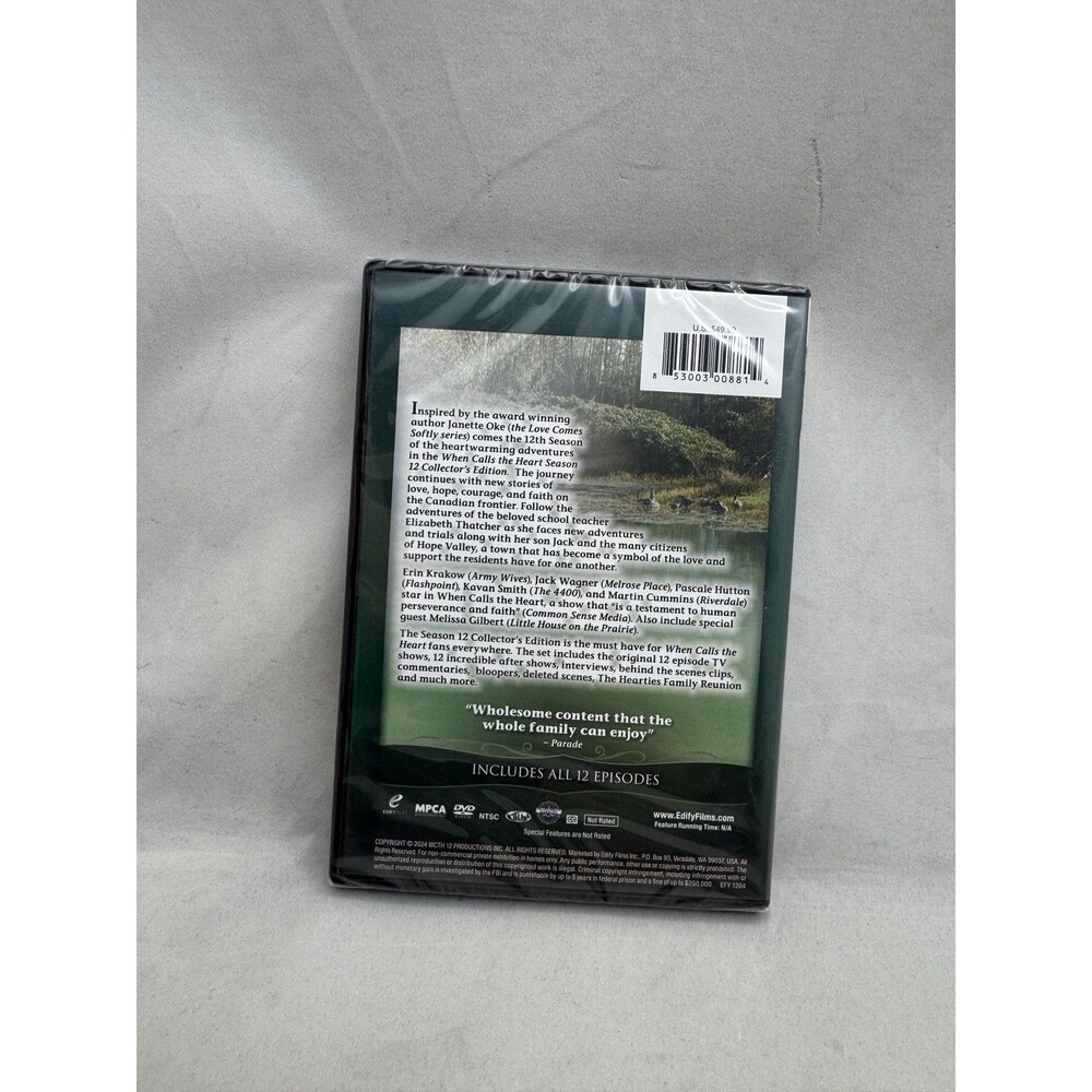 When Calls the Heart Season 12 DVD 4-Disc Special Collectors Edition Oke - Picture 2 of 4
